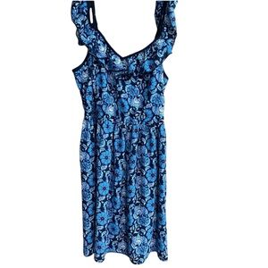 Xhilaration Blue Floral Dress